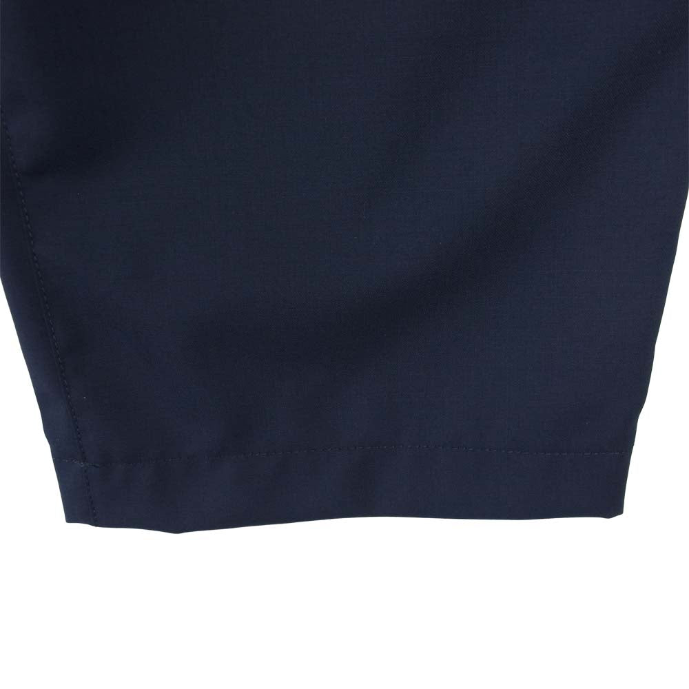 COMME des GARCONS コムデギャルソン 21SS HG-P040 ウールトロ タックパンツ ネイビー系 S【新古品】【未使用】【中古】