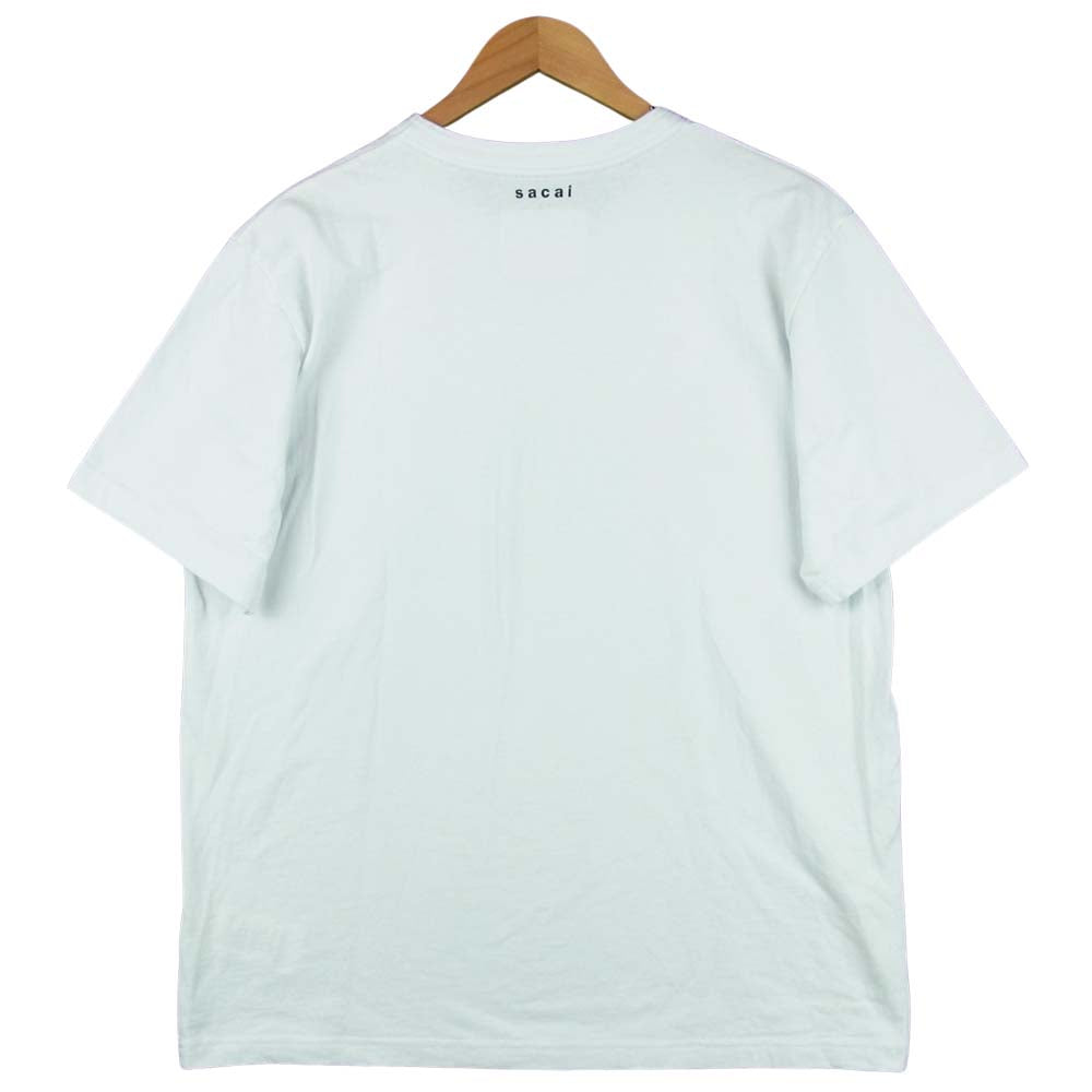 Sacai サカイ 21-0291S TRANsition T-Shirt トランジョン 半袖 Tシャツ