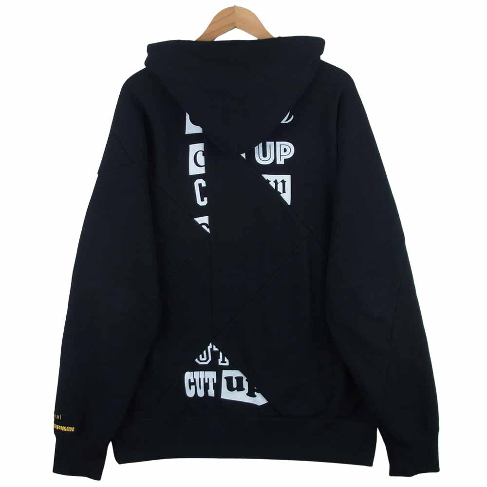 Sacai サカイ 21-0172S Hank Willis Thomas Archive Mix Hoodie ハンクウィリストーマス アーカイブ ミックス フーディ パーカー ブラック系 4【極上美品】【中古】