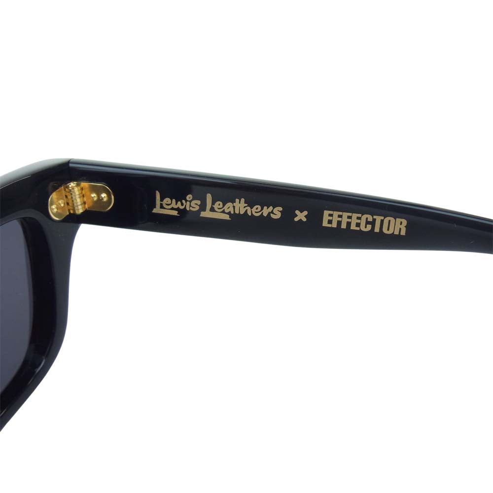 Lewis Leathers ルイスレザー × エフェクター EFFECTOR AVIAKIT サングラス 眼鏡 メガネ アイウェア ブラック系【中古】