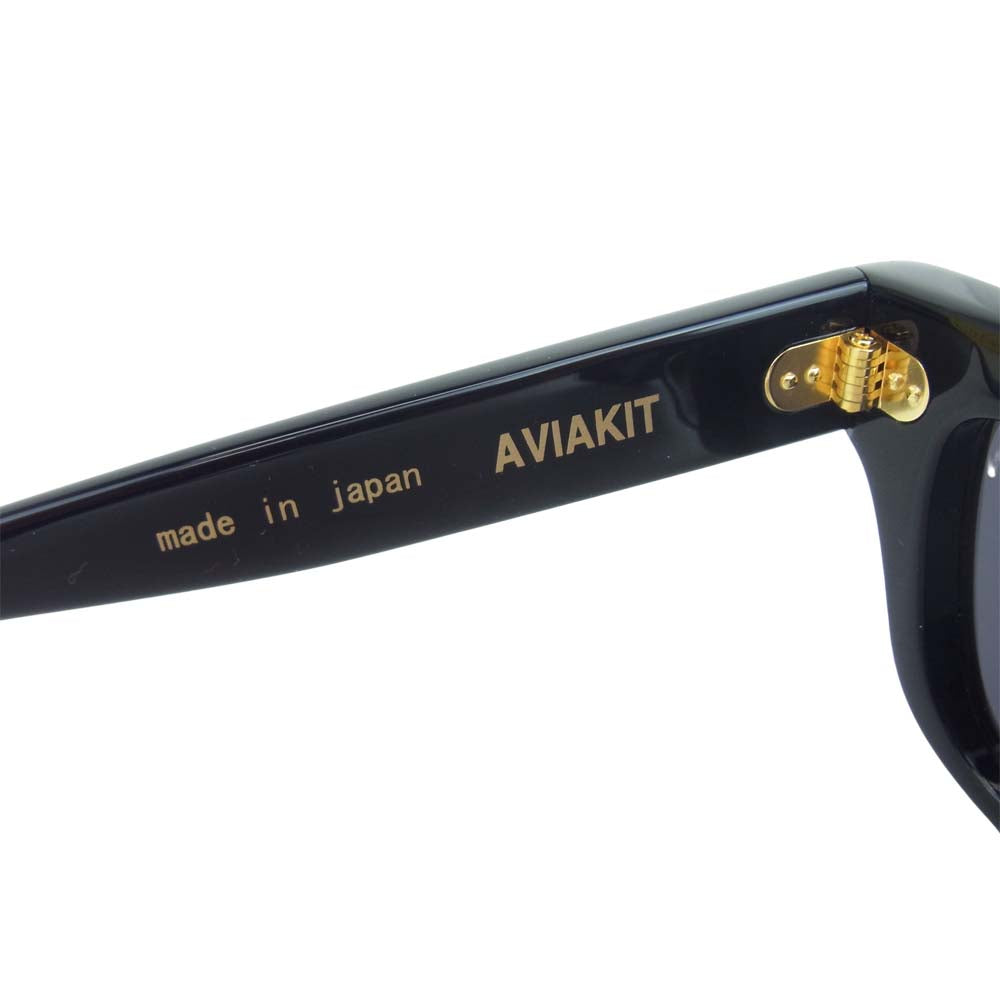 Lewis Leathers ルイスレザー × エフェクター EFFECTOR AVIAKIT サングラス 眼鏡 メガネ アイウェア ブラック系【中古】
