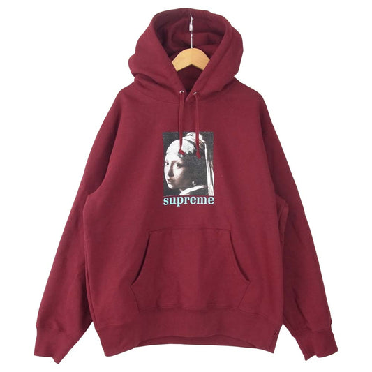 Supreme シュプリーム 20AW Pearl Hooded Sweatshirt スウェット プルオーバー ワインレッド系 M【中古】