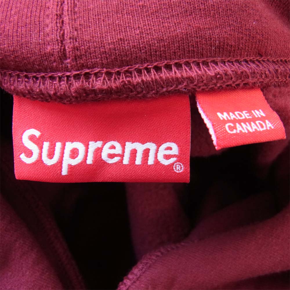 Supreme シュプリーム 20AW Pearl Hooded Sweatshirt スウェット プルオーバー ワインレッド系 M【中古】