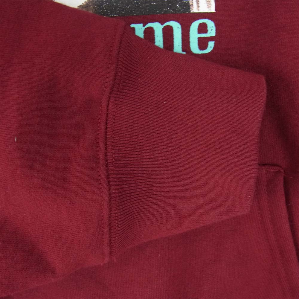 Supreme シュプリーム 20AW Pearl Hooded Sweatshirt スウェット プルオーバー ワインレッド系 M【中古】