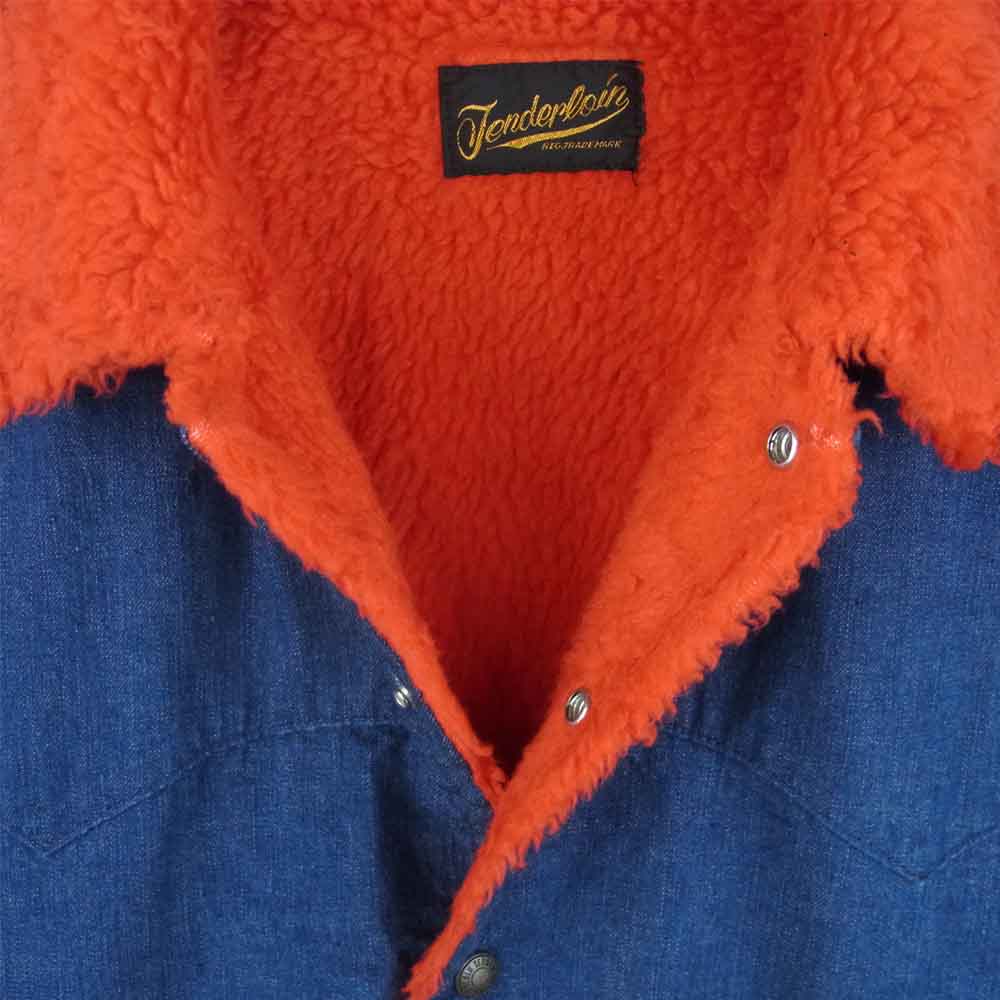 TENDERLOIN テンダーロイン T-SADDLE DENIM JACKET サドル デニム ジャケット インディゴブルー系 S【美品】【中古】