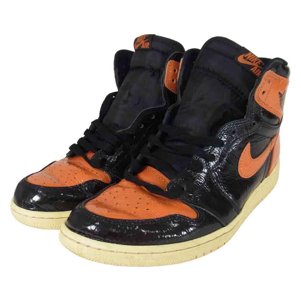 NIKE ナイキ 555088-028 AIR JORDAN 1 RETRO HIGH OGSHATTERED BACKBOARD　エアジョーダン シャッタード バックボード シャタバ 3.0 オレンジ系 28ｃｍ【中古】