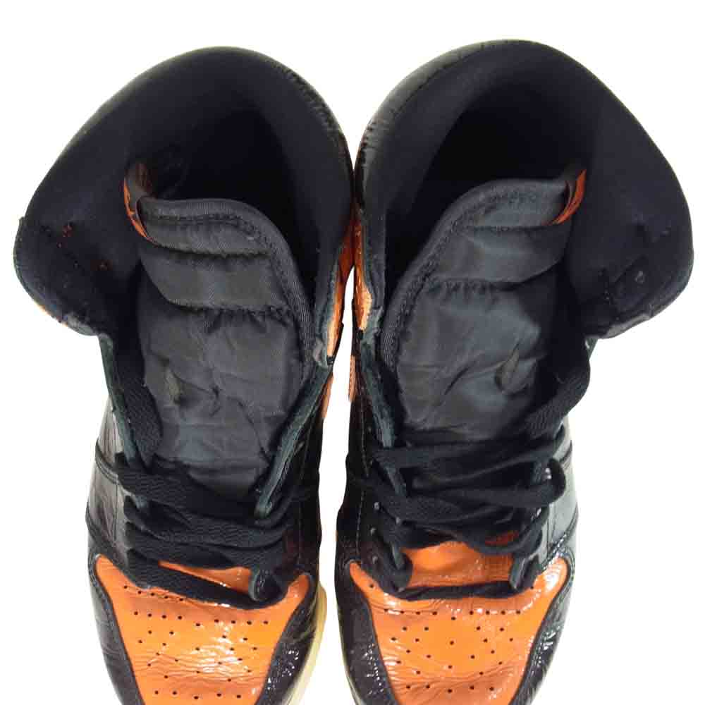 NIKE ナイキ 555088-028 AIR JORDAN 1 RETRO HIGH OGSHATTERED BACKBOARD　エアジョーダン シャッタード バックボード シャタバ 3.0 オレンジ系 28ｃｍ【中古】