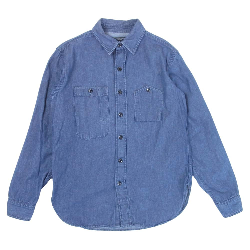 Engineered Garments エンジニアードガーメンツ アメリカ製 山ポケット デニム ワークシャツ インディゴブルー系 S【中古】