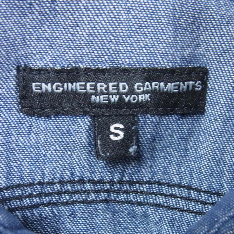 Engineered Garments エンジニアードガーメンツ アメリカ製 山ポケット デニム ワークシャツ インディゴブルー系 S【中古】