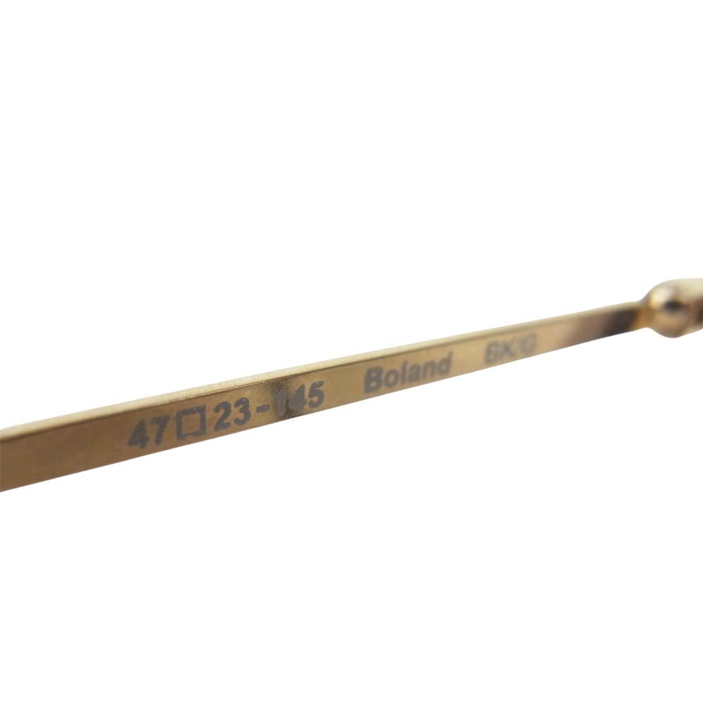 OLIVER PEOPLES オリバーピープルズ Boland BK ボラン メガネ 眼鏡 アイウェア ブラック系×ゴールド系 47□23－145【中古】