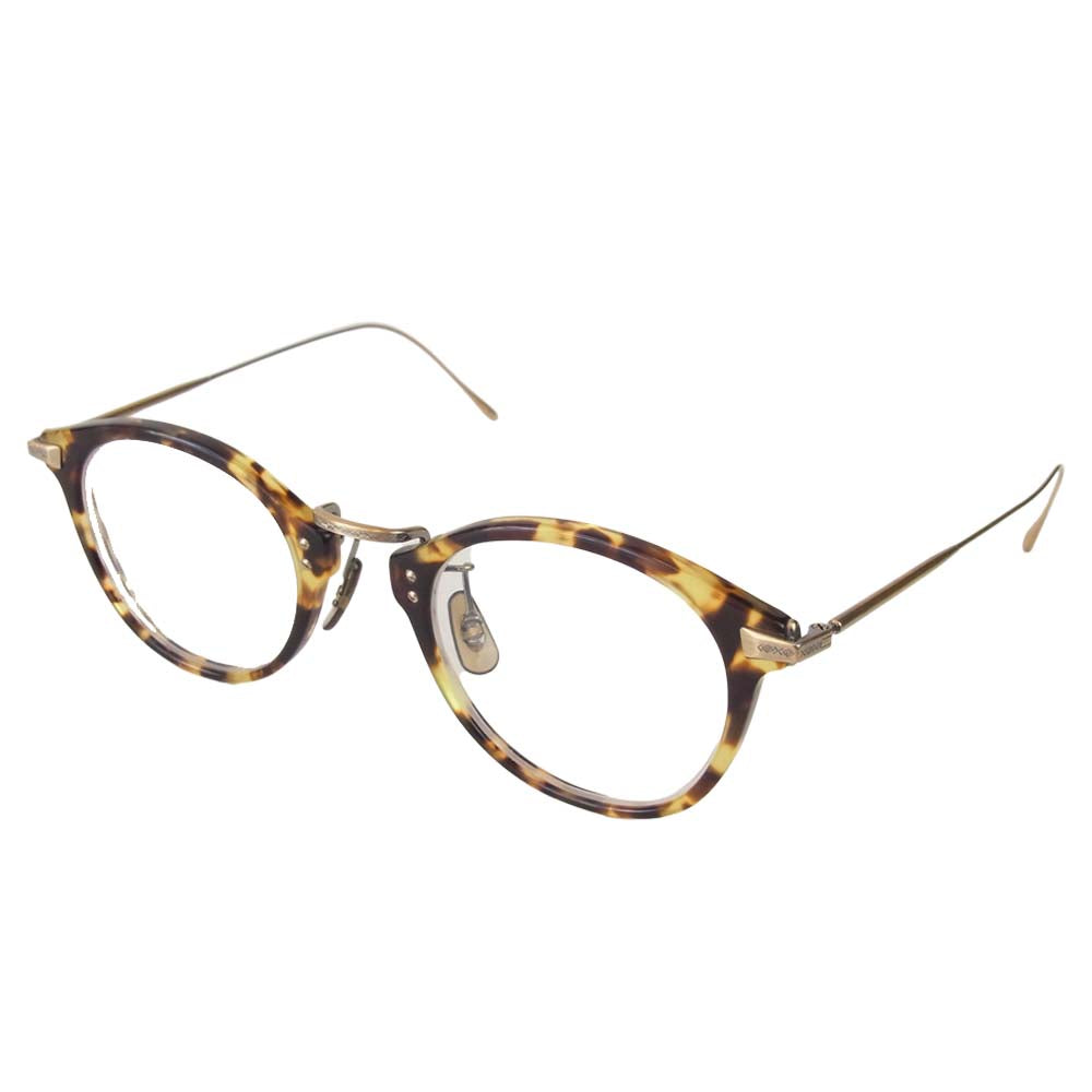 OLIVER PEOPLES オリバーピープルズ cording コーディング メガネ 眼鏡 アイウェア ブラウン系×ゴールド系 47□24－145【中古】