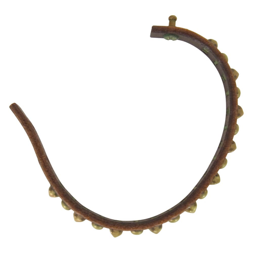 PHIGVEL フィグベル STUDDED BRACELET スタッズ レザー ブラウン系【中古】