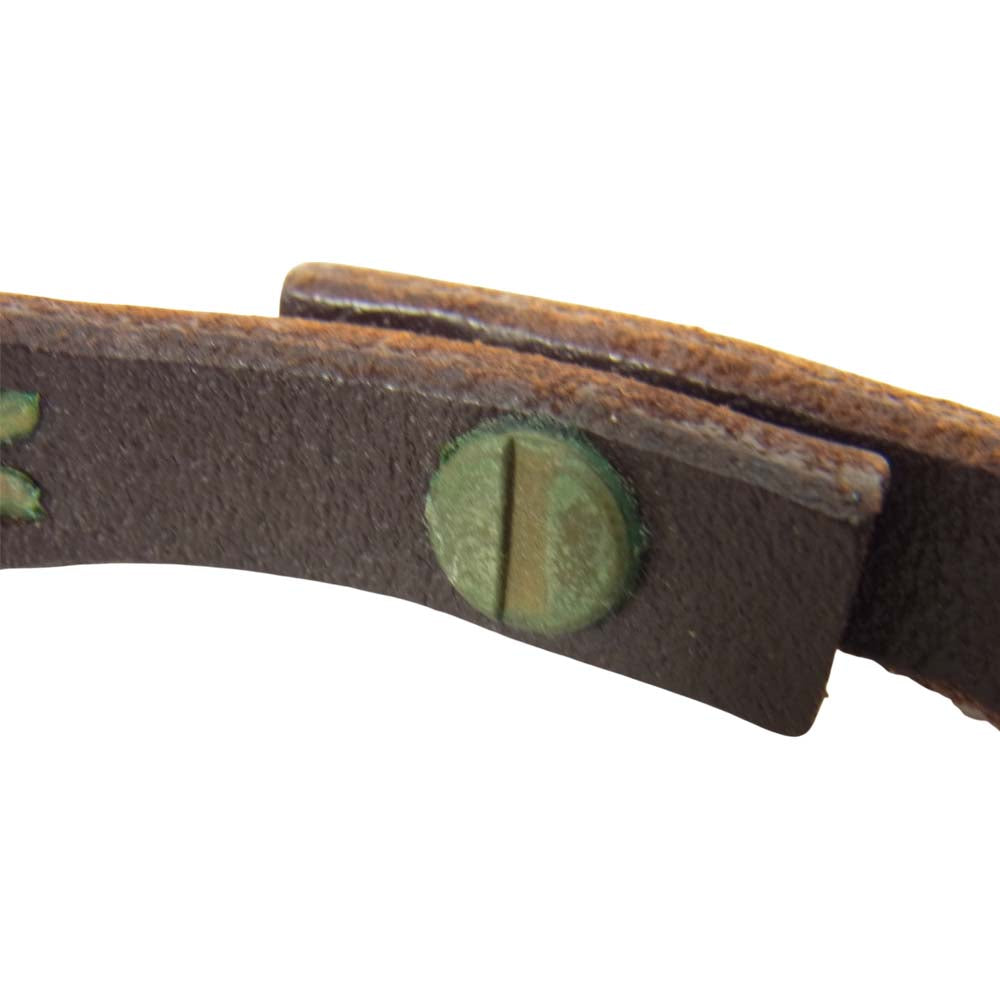 PHIGVEL フィグベル STUDDED BRACELET スタッズ レザー ブラウン系【中古】