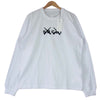 Sacai サカイ 21SS  21－0287S　　 KAWS カウズ Flock Print Long Sleeve T-Shirt フロック プリント ロングスリーブ 長袖 Tシャツ ホワイト系 4【新古品】【未使用】【中古】
