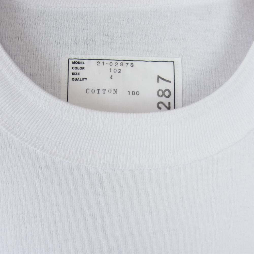 Sacai サカイ 21SS  21－0287S　　 KAWS カウズ Flock Print Long Sleeve T-Shirt フロック プリント ロングスリーブ 長袖 Tシャツ ホワイト系 4【新古品】【未使用】【中古】