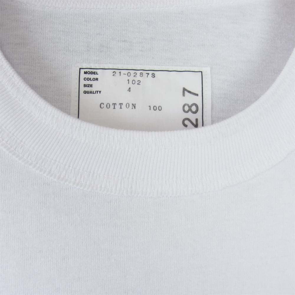 sacai 2022AW フラワー刺繍Tシャツ　ホワイト　size:1