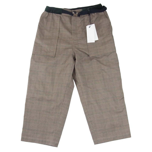 Sacai サカイ 21SS  21-02484M　 アジャスト バックルベルト チェック ロング パンツ マルチカラー系 2【新古品】【未使用】【中古】
