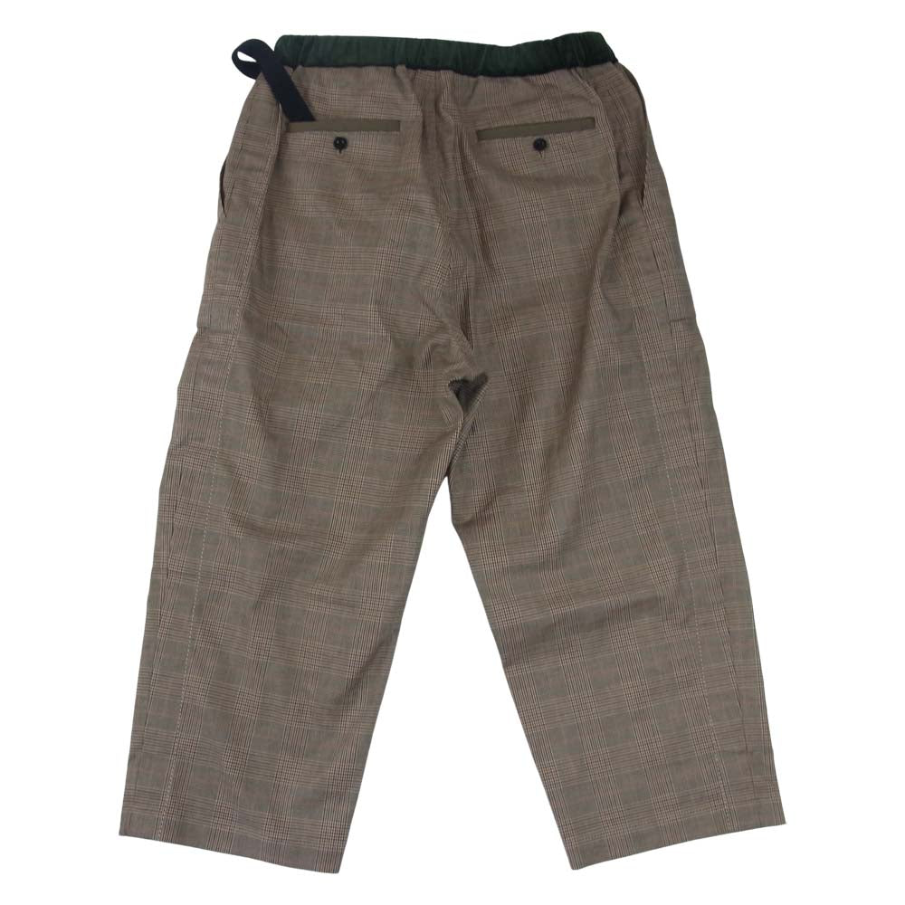 Sacai サカイ 21SS  21-02484M　 アジャスト バックルベルト チェック ロング パンツ マルチカラー系 2【新古品】【未使用】【中古】