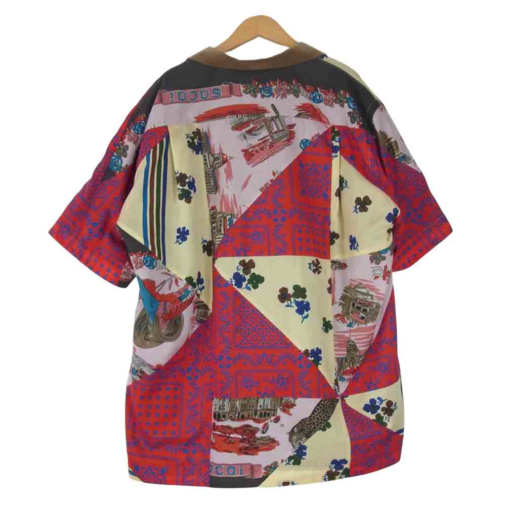 Sacai サカイ 21SS 21-02467M　 Hank Willis Thomas Archive Print Mix Shirt アーカイブ プリント ミックス シャツ マルチカラー系 4【美品】【中古】