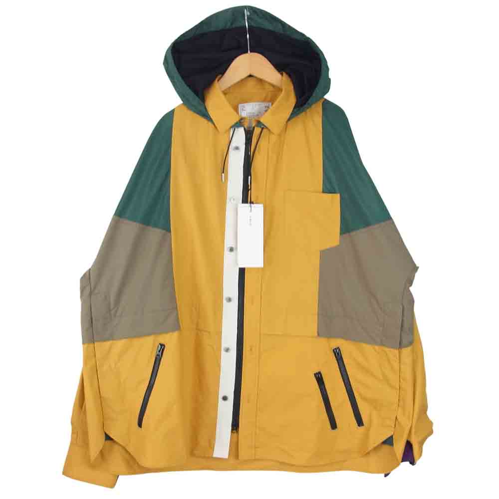 Sacai サカイ 21AW 21-02582M　 Cotton Poplin Shirt コットン ポプリン シャツ ジャケット マルチカラー系 3【新古品】【未使用】【中古】