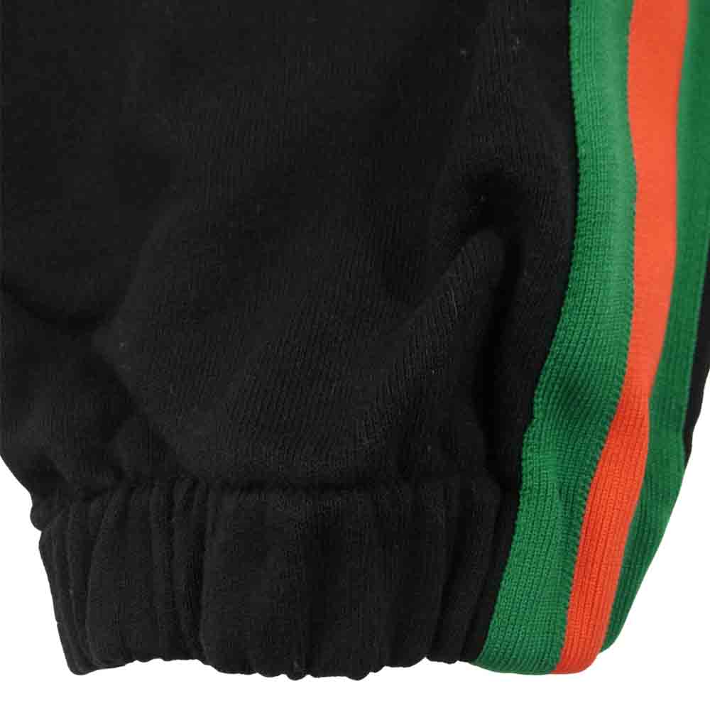 GUCCI グッチ 657490 XJDIP THE NORTHFACE ノースフェイス 国内正規品 ウェブ プリント サイド ロゴ ジョギング パンツ ブラック系 L【極上美品】【中古】
