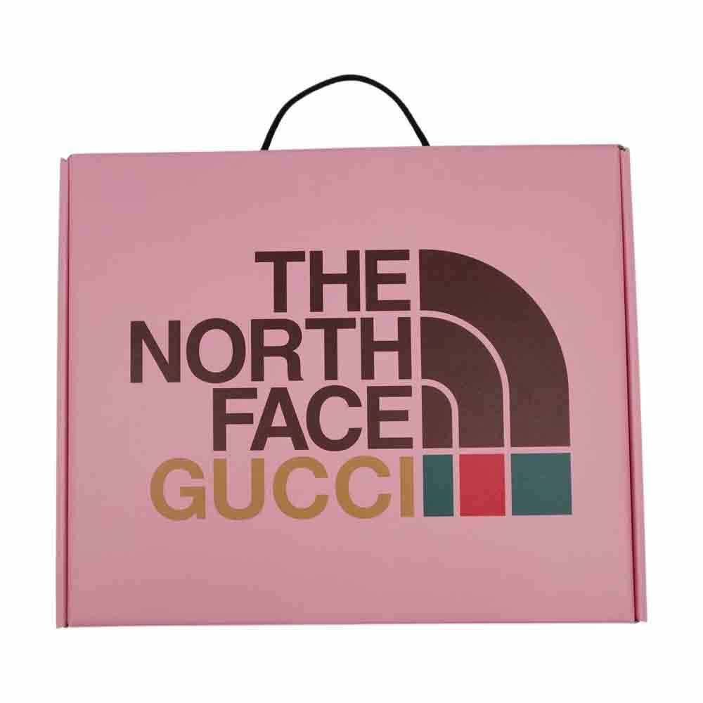 GUCCI グッチ 21SS 651723 XJDIP THE NORTHFACE ノースフェイス 国内正規品 ウェブ ストライプ プリント コットン ジップ パーカー ディープイエロー系 S【美品】【中古】
