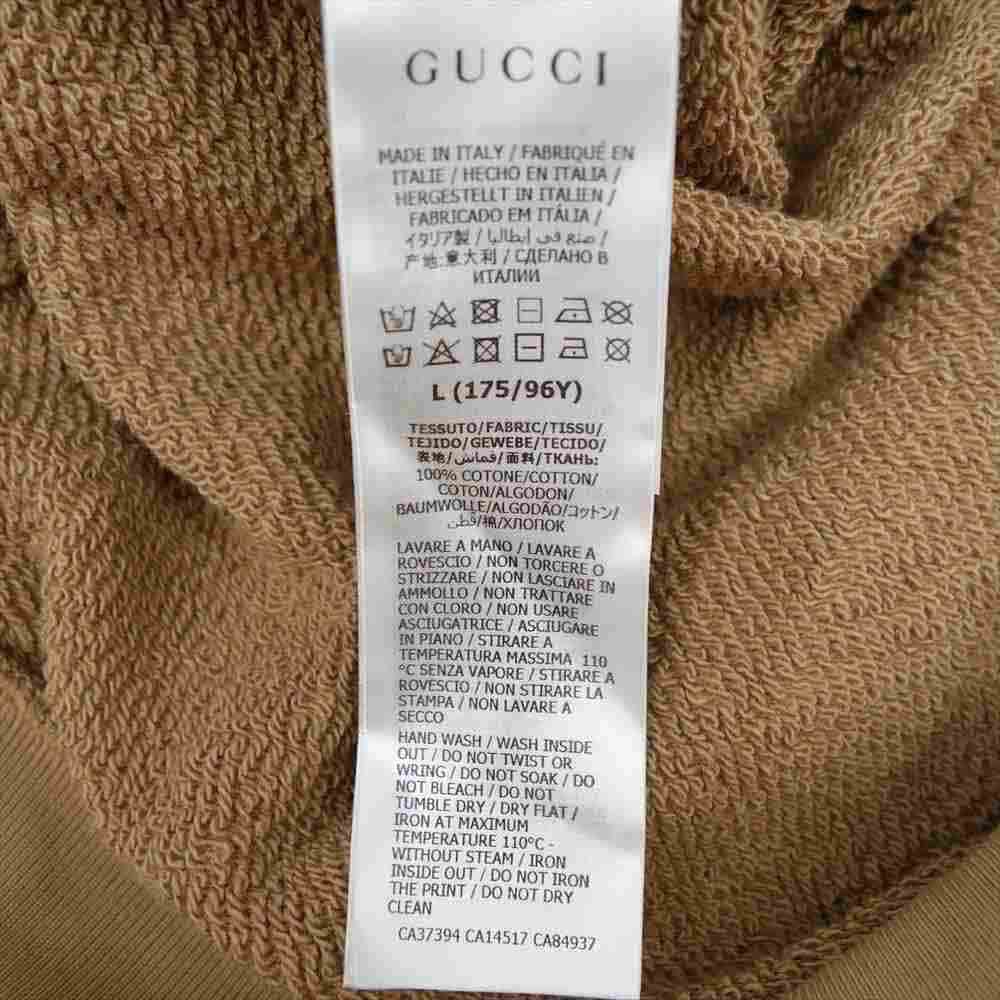 GUCCI グッチ 615061 XJDBY THE NORTHFACE ノースフェイス 国内正規品 フロント ロゴ プルオーバー パーカー ブラウン系 L【美品】【中古】