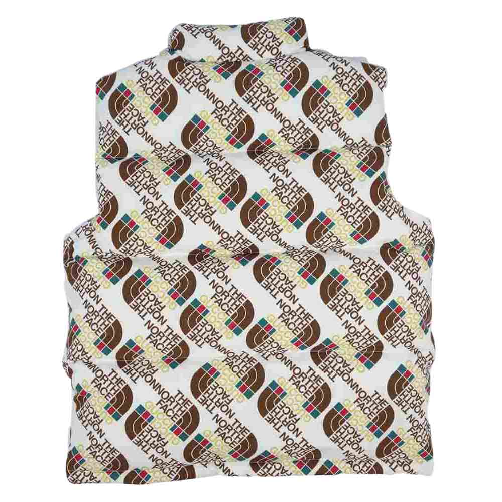 GUCCI グッチ 648864 THE NORTHFACE ノースフェイス 国内正規品 LOGO DOWN VEST ロゴ総柄 ダウン ベスト マルチカラー系 M【極上美品】【中古】