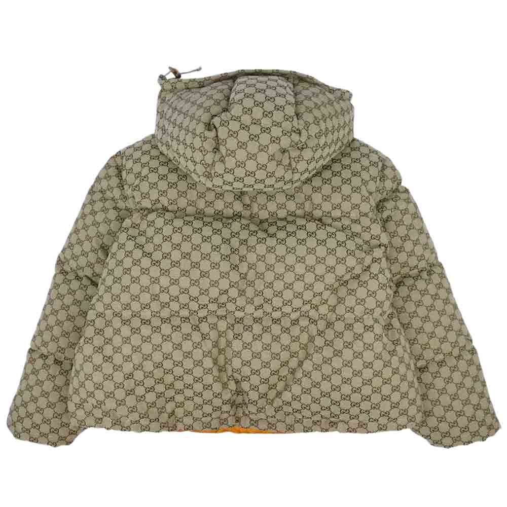 GUCCI グッチ 21SS 657012 Z8AM4 THE NORTH FACE ノースフェイス 国内正規品 GG Canvas Bomber Jacket GGキャンバス ボンバー ブラウン系 L【美品】【中古】