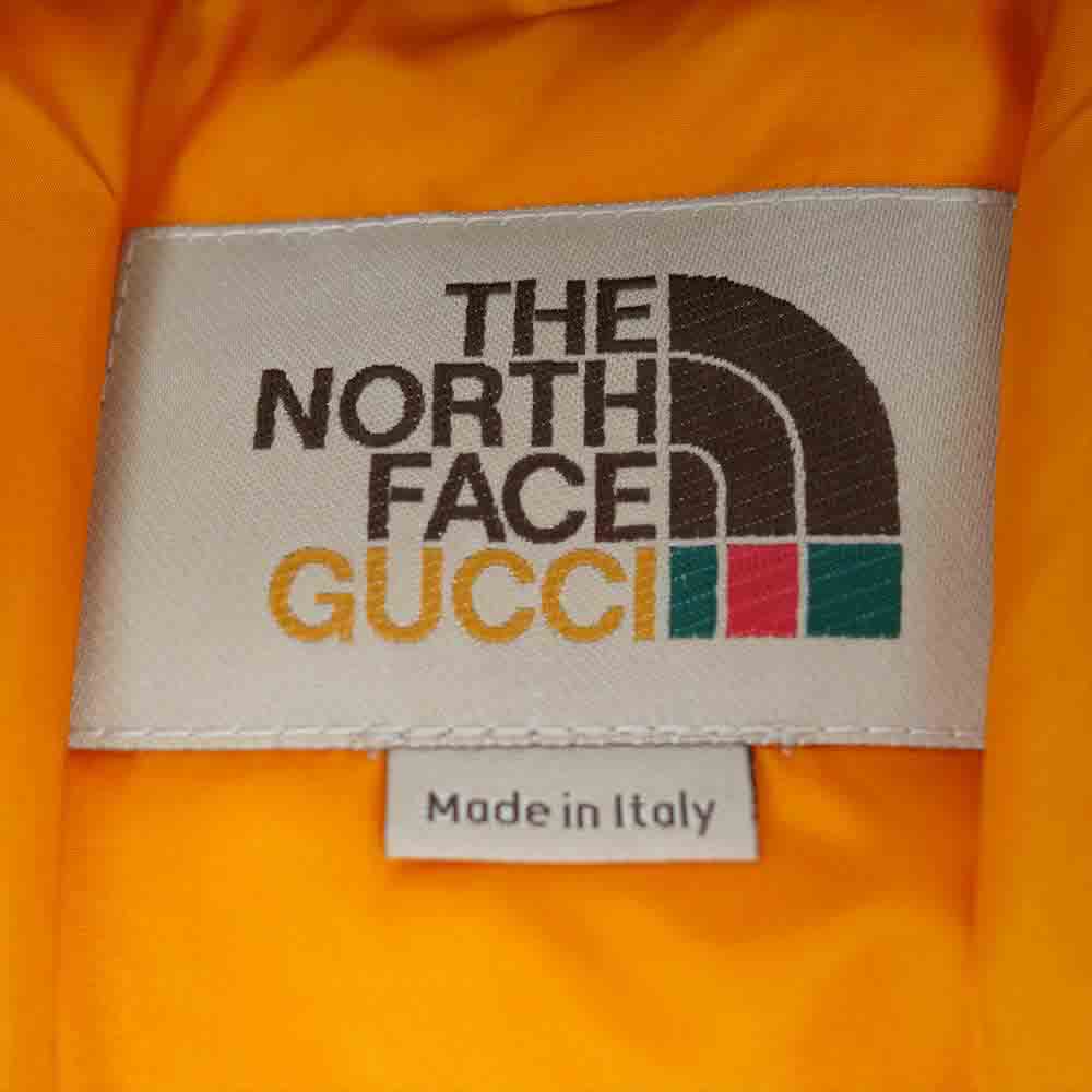 GUCCI グッチ 21SS 657012 Z8AM4 THE NORTH FACE ノースフェイス 国内正規品 GG Canvas Bomber Jacket GGキャンバス ボンバー ブラウン系 L【美品】【中古】