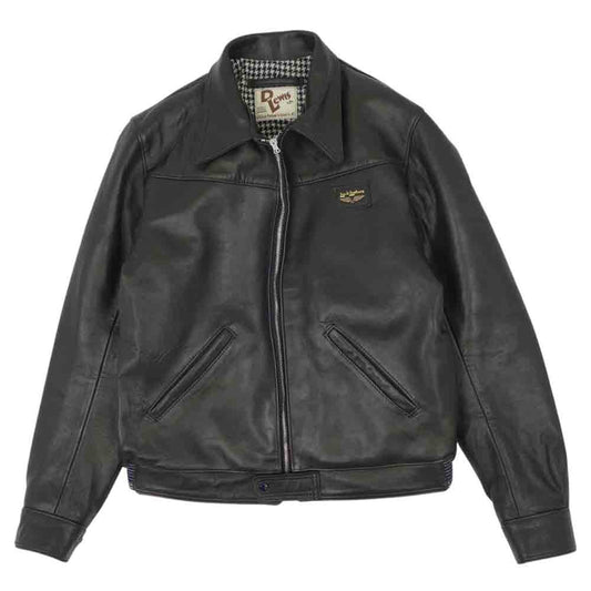 HYSTERIC GLAMOUR ヒステリックグラマー 02211LB02 Lewis Leathers COUNTRYMAN JACKET ルイスレザー ラムレザー ジャケット ブラック系 L【新古品】【未使用】【中古】