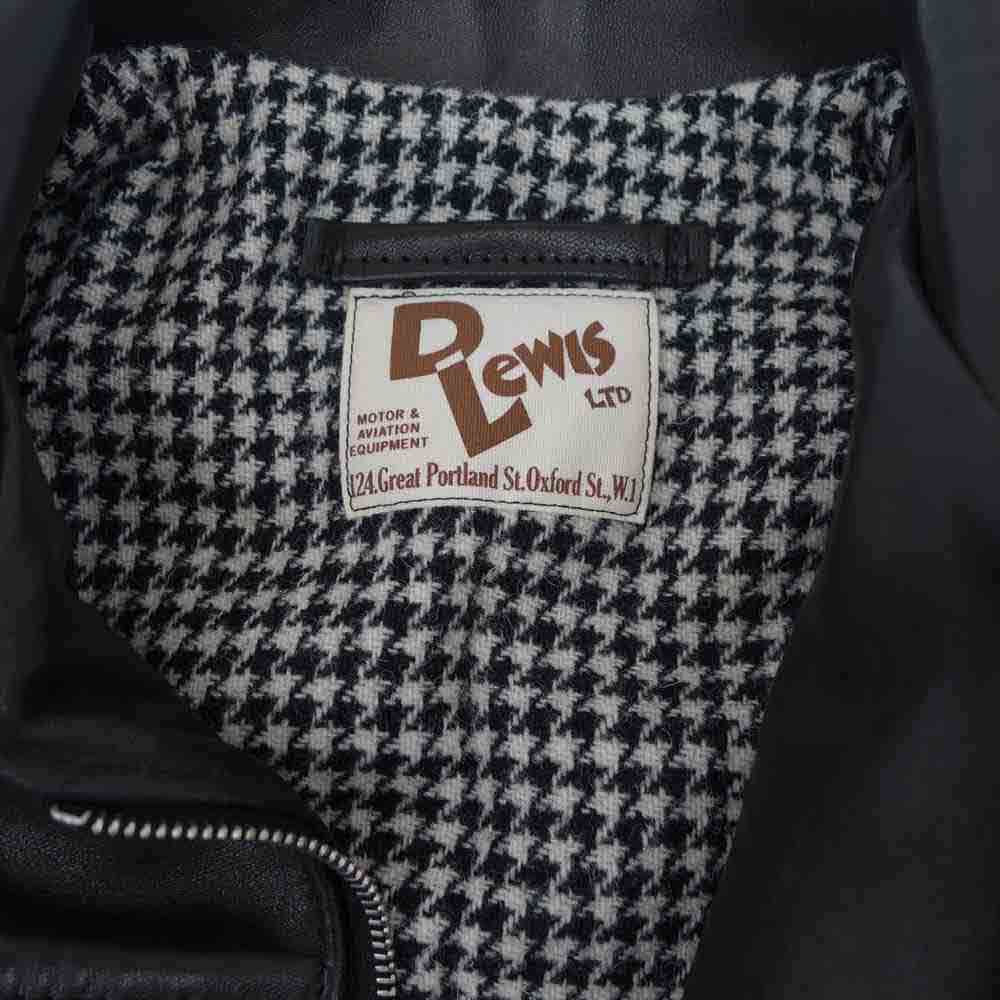 HYSTERIC GLAMOUR ヒステリックグラマー 02211LB02 Lewis Leathers COUNTRYMAN JACKET ルイスレザー ラムレザー ジャケット ブラック系 L【新古品】【未使用】【中古】