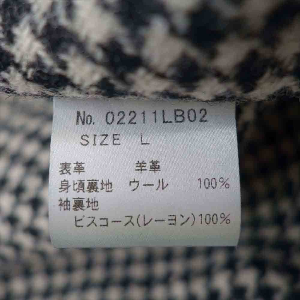 HYSTERIC GLAMOUR ヒステリックグラマー 02211LB02 Lewis Leathers COUNTRYMAN JACKET ルイスレザー ラムレザー ジャケット ブラック系 L【新古品】【未使用】【中古】