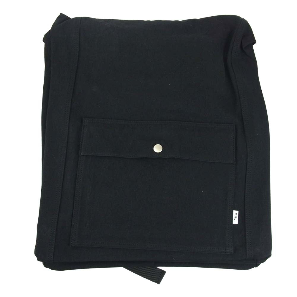 エムエイチエル WASHED COTTON CANVAS TOTE BAG 2WAY トート ブラック系 F【新古品】【未使用】【中古】