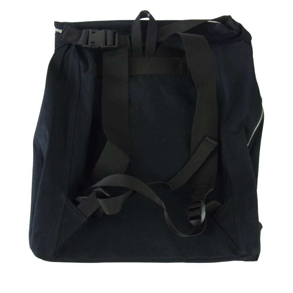 エムエイチエル WASHED COTTON CANVAS TOTE BAG 2WAY トート ブラック系 F【新古品】【未使用】【中古】