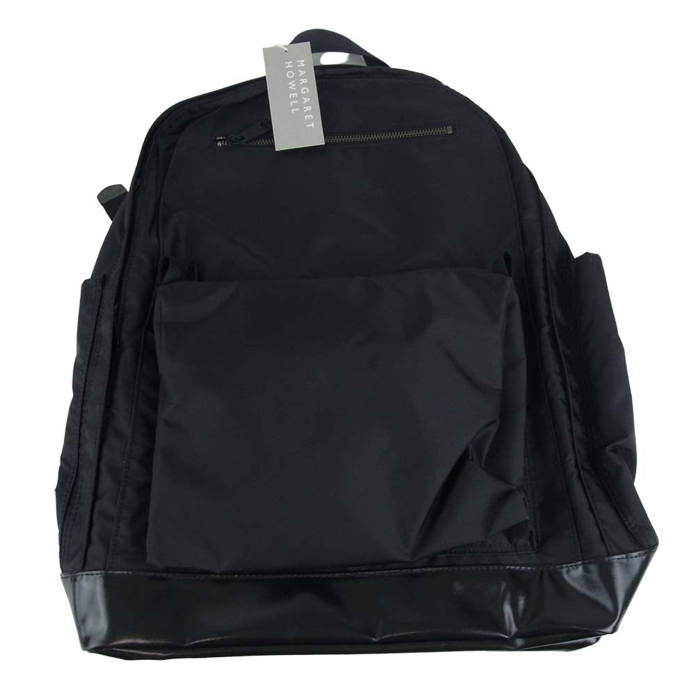 MARGARET HOWELL マーガレットハウエル ×PORTER ポーター NYLON OXFORO DAY PACK ナイロン オックスフォード デイ パック ブラック系 F【新古品】【未使用】【中古】