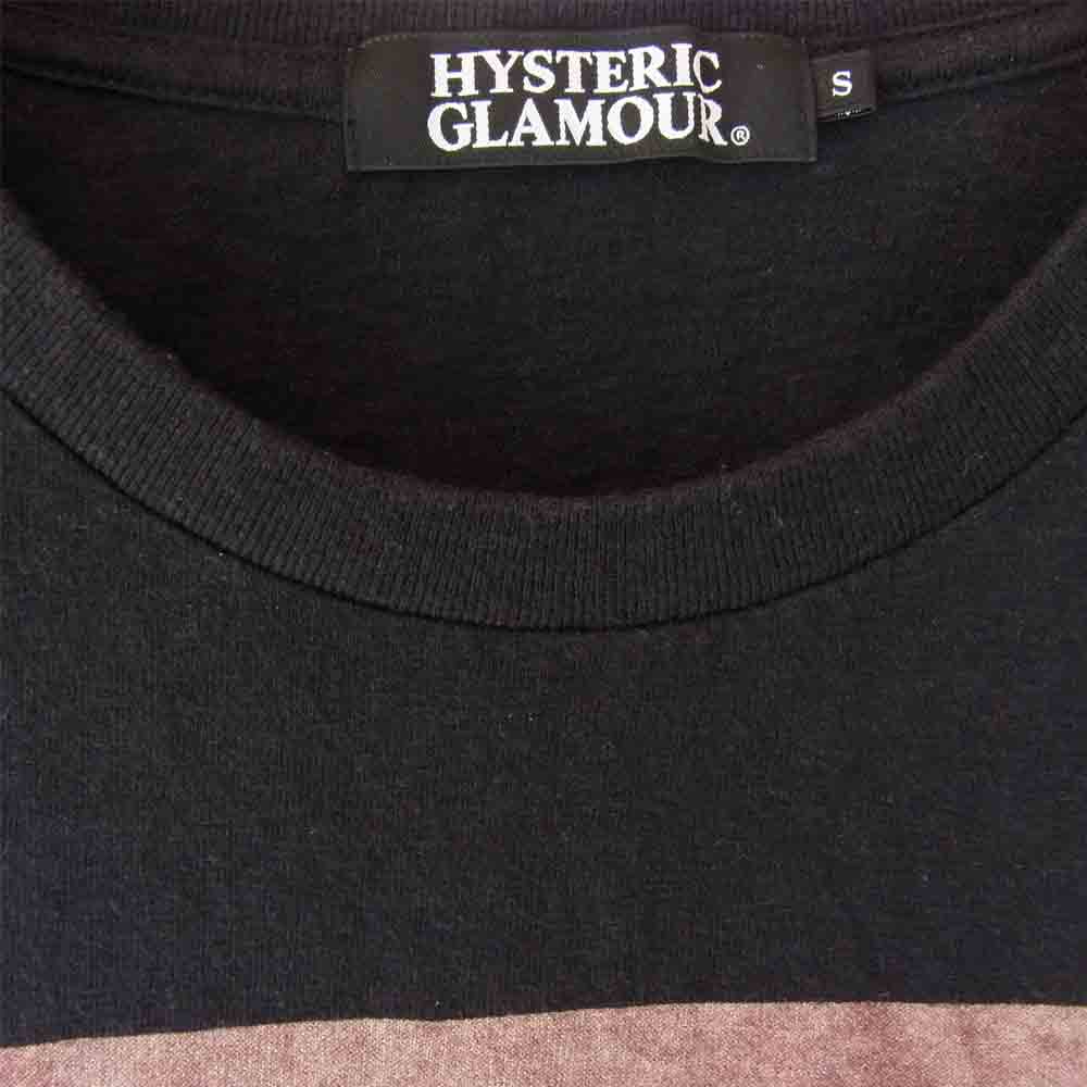 HYSTERIC GLAMOUR ヒステリックグラマー 0234CL04 ガール プリント 長袖 Tシャツ ブラック系 S【中古】