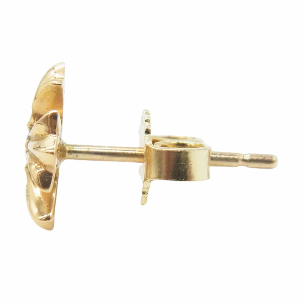CHROME HEARTS クロムハーツ（原本有） ER STUD No2 CH PLUS DMND 22K CHプラス スタッド ピアス ダイヤ ゴールド系【中古】