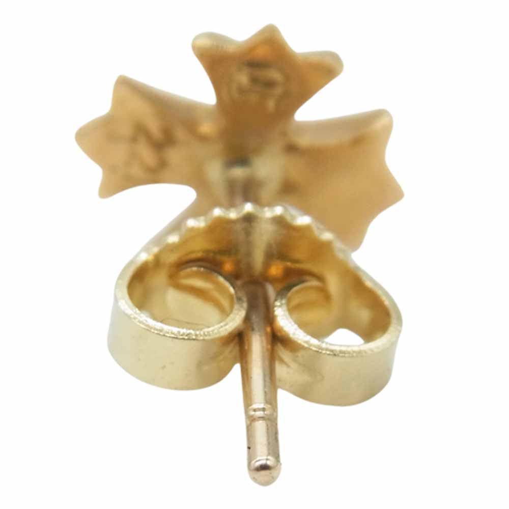 CHROME HEARTS クロムハーツ（原本有） ER STUD No2 CH PLUS DMND 22K CHプラス スタッド ピアス ダイヤ ゴールド系【中古】