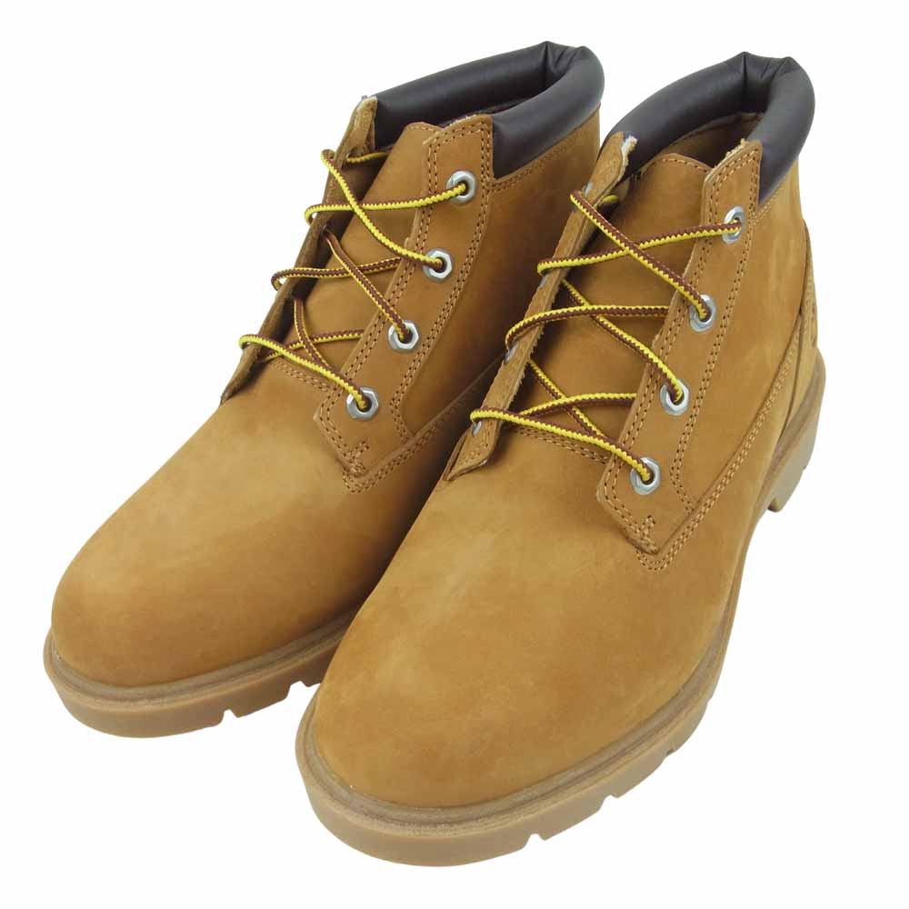 Timberland ティンバーランド TB06040A BASIC CHK WHEAT NB 4ホール ミッド ブーツ ライトブラウン系 27cm【美品】【中古】