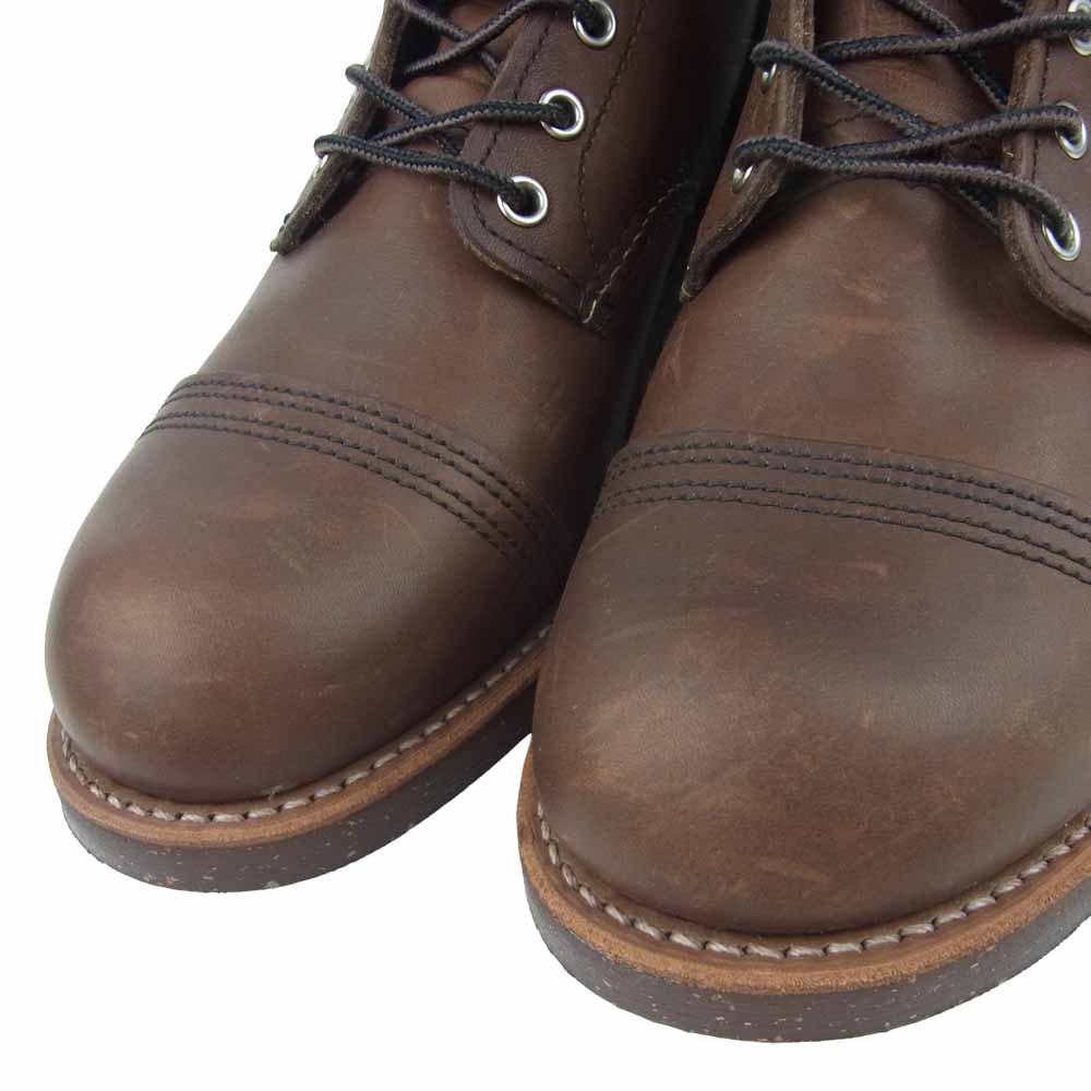 RED WING レッドウィング 8111 IRON RANGER アイアン レンジャー ブーツ USA9D ブラウン系 27cm【中古】