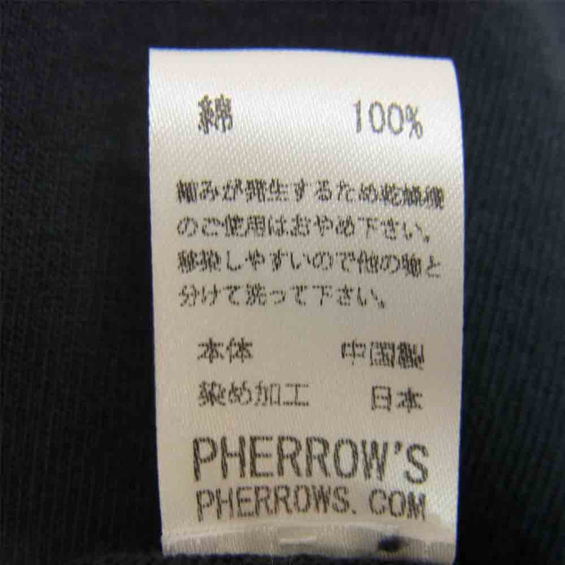 Pherrow's フェローズ 18S-PT12 FOSTER LUBE OIL Co. プリント ネイビー系 38【中古】