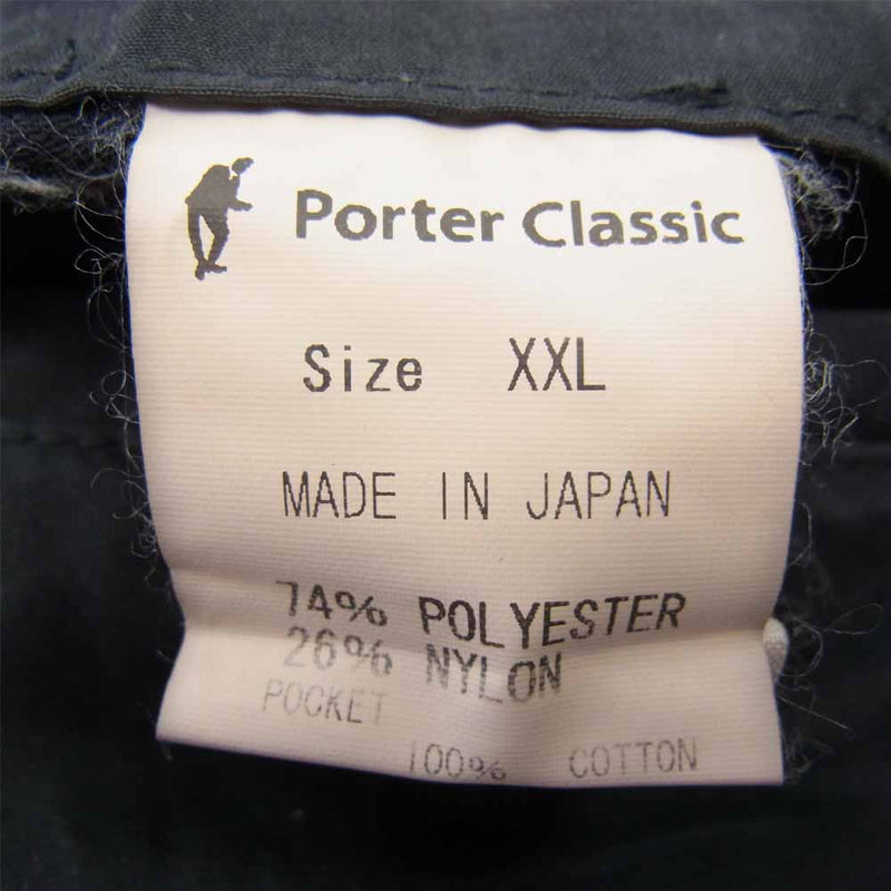 PORTER CLASSIC ポータークラシック WEATHER PANTS ウェザー パンツ ブラック系 XXL【中古】