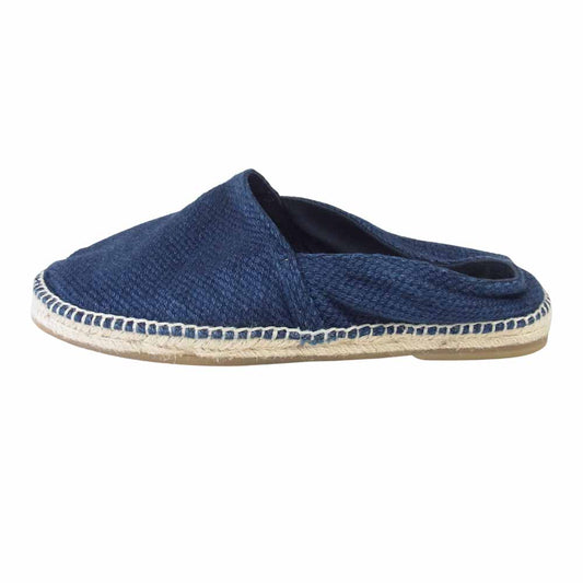 PORTER CLASSIC ポータークラシック ESPADRILLES KENDO エスパドリーユ 剣道 スリッポン ネイビー系 28【美品】【中古】