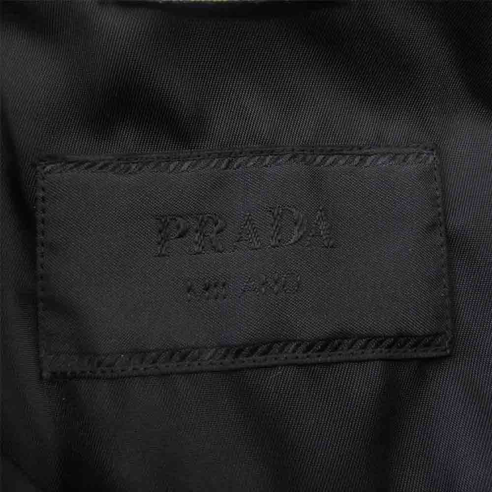 PRADA プラダ 19AW SC491 S192 I18 ロゴプレート ナイロン オーバーサイズ S/S 半袖 シャツ ブラック系 M【美品】【中古】