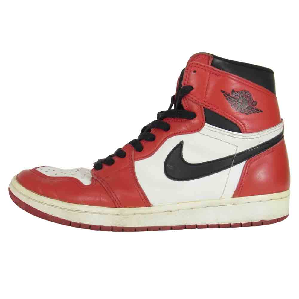 NIKE ナイキ 130207-101 AIR JORDAN 1 HIGH CHICAGO 1994年 復刻 エアジョーダン ハイ シカゴ レッド系 28cm【中古】