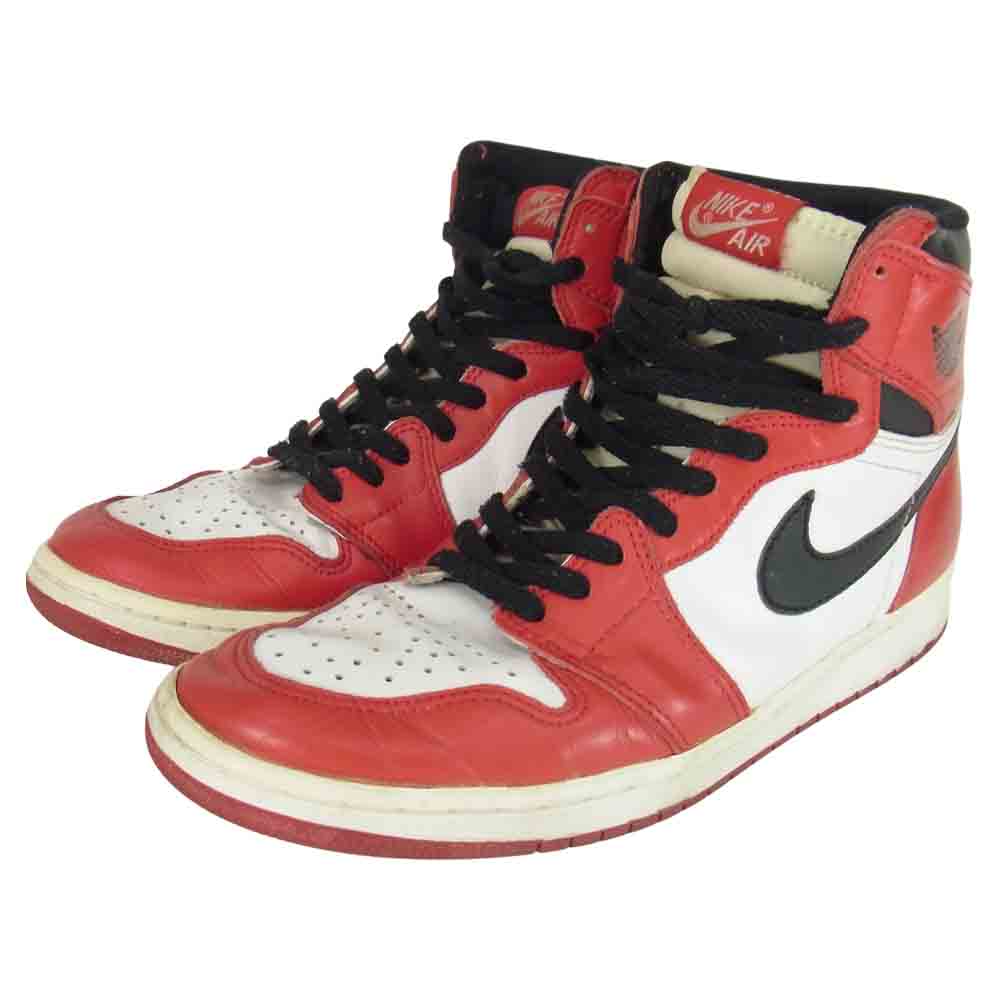 NIKE ナイキ 130207-101 AIR JORDAN 1 HIGH CHICAGO 1994年 復刻 エアジョーダン ハイ シカゴ レッド系 28cm【中古】