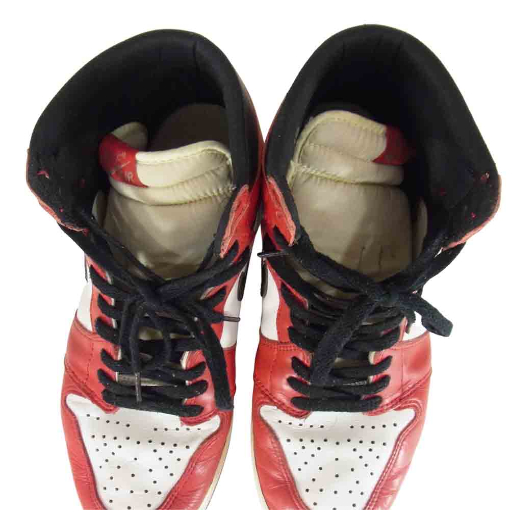 NIKE ナイキ 130207-101 AIR JORDAN 1 HIGH CHICAGO 1994年 復刻 エアジョーダン ハイ シカゴ レッド系 28cm【中古】