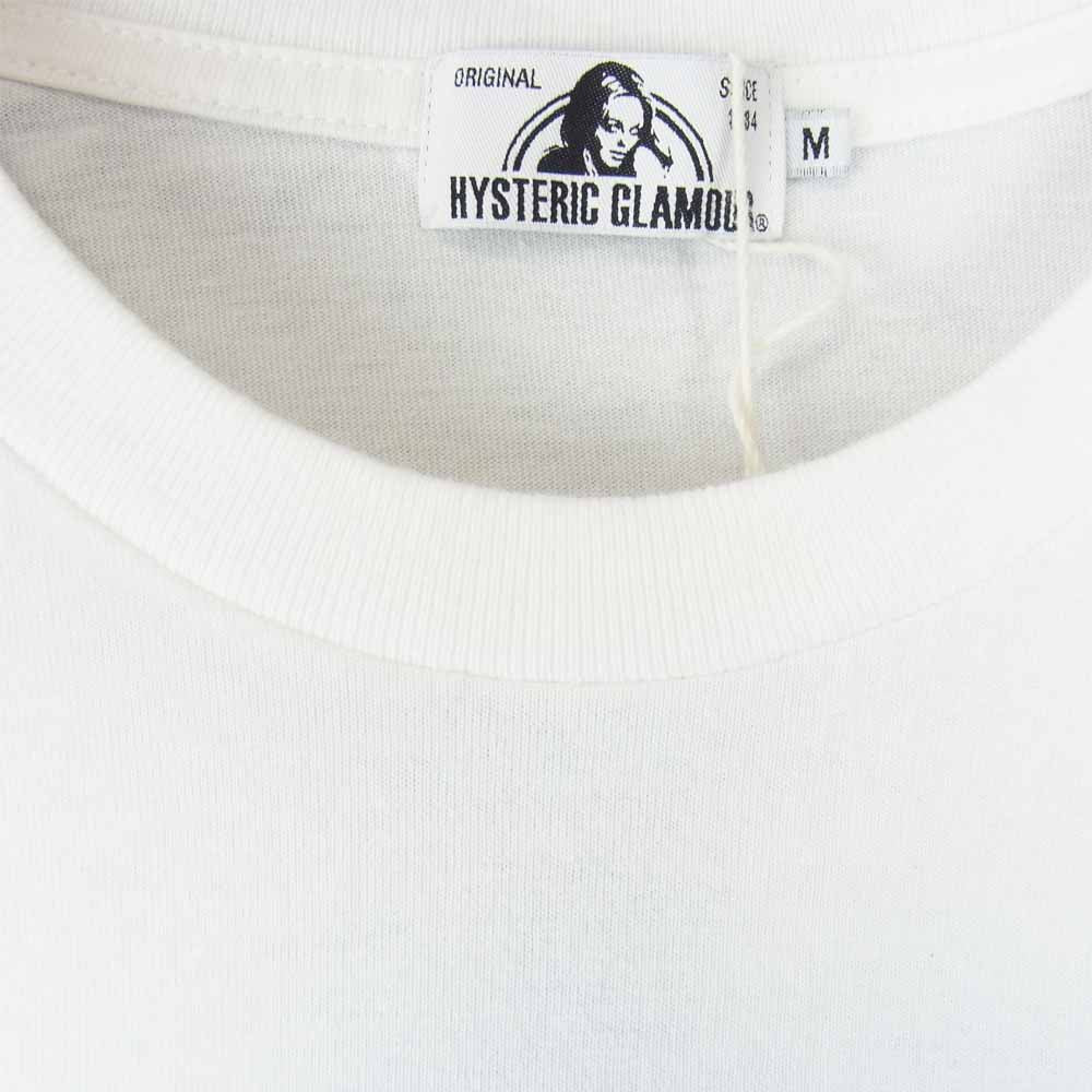 HYSTERIC GLAMOUR ヒステリックグラマー 02212CT06 DOMINANT WOMAN プリント Tシャツ ホワイト系 M【新古品】【未使用】【中古】