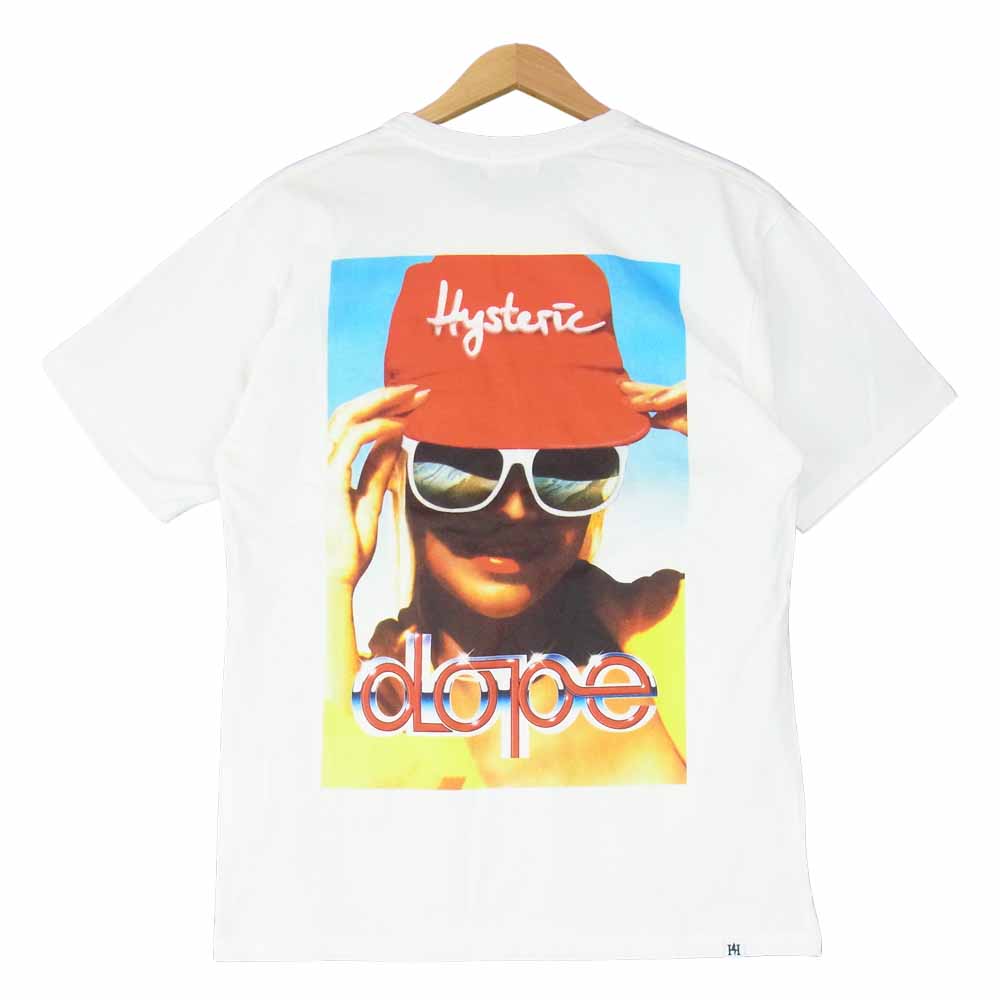 HYSTERIC GLAMOUR ヒステリックグラマー 02212CT18 FOREVER SUMMER プリント Tシャツ ホワイト系 M【新古品】【未使用】【中古】